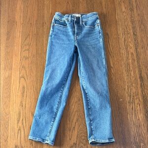 Madewell womens stovepipe jeans in size 24